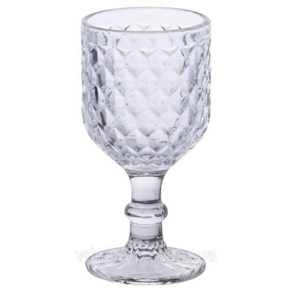 Набор бокалов для вина 6 шт по 220 мл на низкой ножке Прозрачный HP-19-104 | Зображення 2