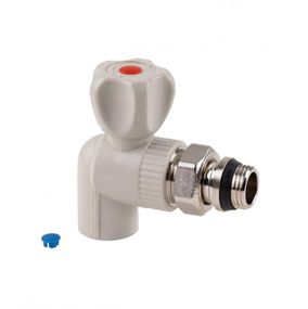 Кран кульовий радіаторний PPR Thermo Alliance 20х1/2" кутовий DSW431