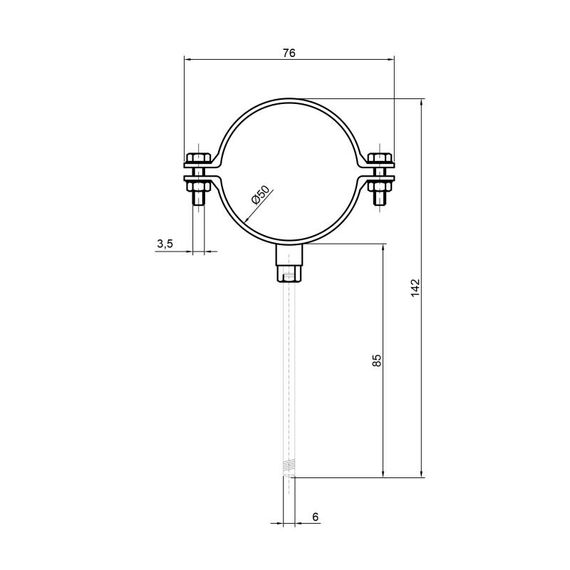 Хомут TA Sewage 50 TASMOPP50 | Зображення 1