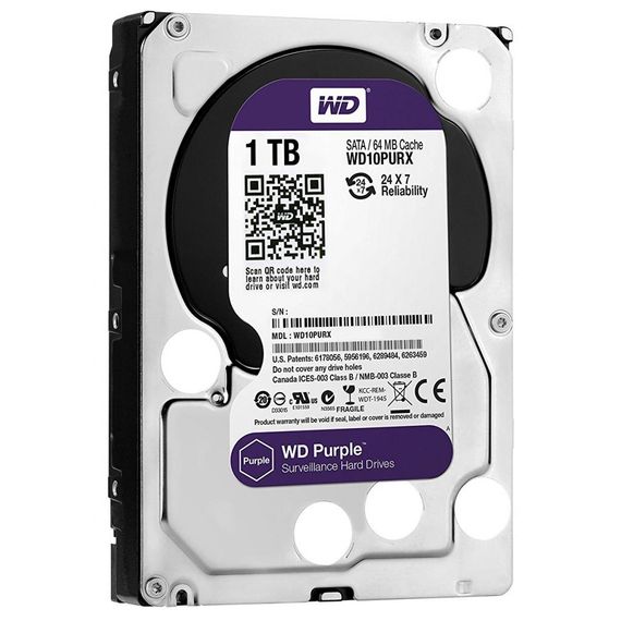 Жесткий диск 3.5&quot; 1TB WD (WD10PURZ) | Зображення 1