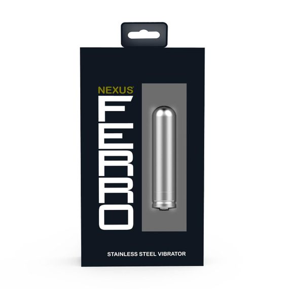 Металева матова вібропуля 2в1 Nexus Ferro Sex Aura | Зображення 4