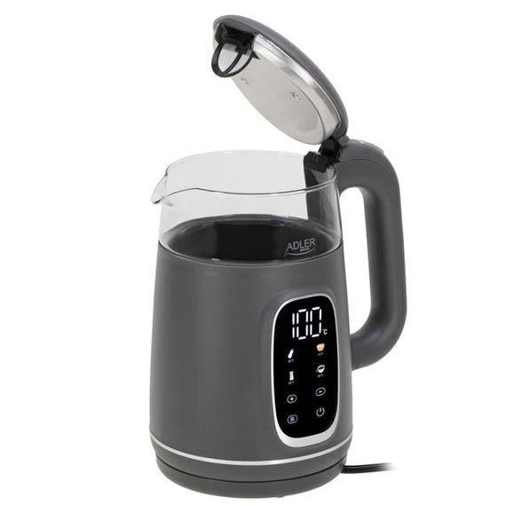 Електрочайник Adler AD 1305 grey silver 1.7 л сірий | Зображення 1