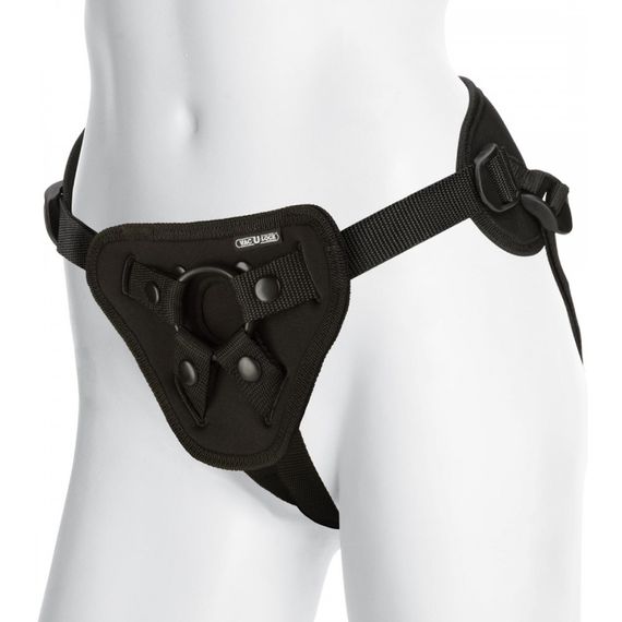 Трусики для страпону універсальні Doc Johnson з ущільненою спинкою Supreme Harness w. Plug | Зображення 3