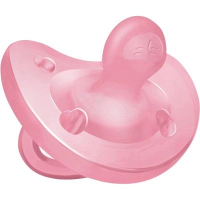 Пустышка Chicco Physioforma Soft силіконова від 6 до 16 місяців, 1шт. (рожева) (73091.92)