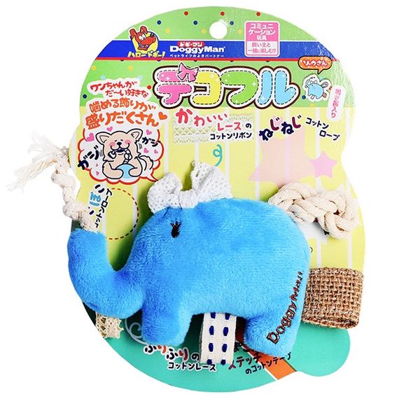 Іграшка з пищалкою для собак DoggyMan Fully Decorated Elephant, 14.5 см