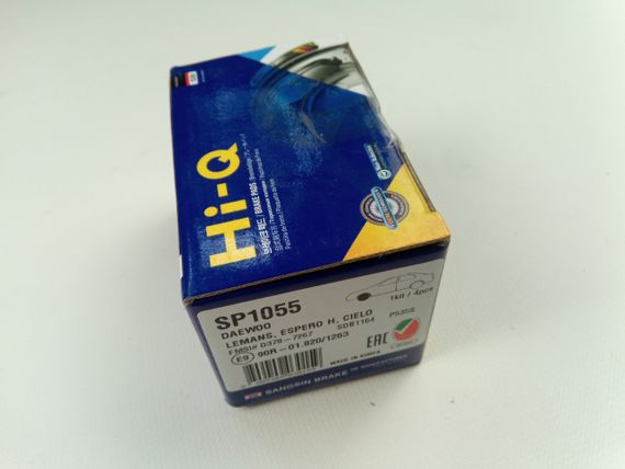 Колодки передні гальмівні Nexia 1.5 8v, Hi-Q (SP1055) (96101972S) | Зображення 2