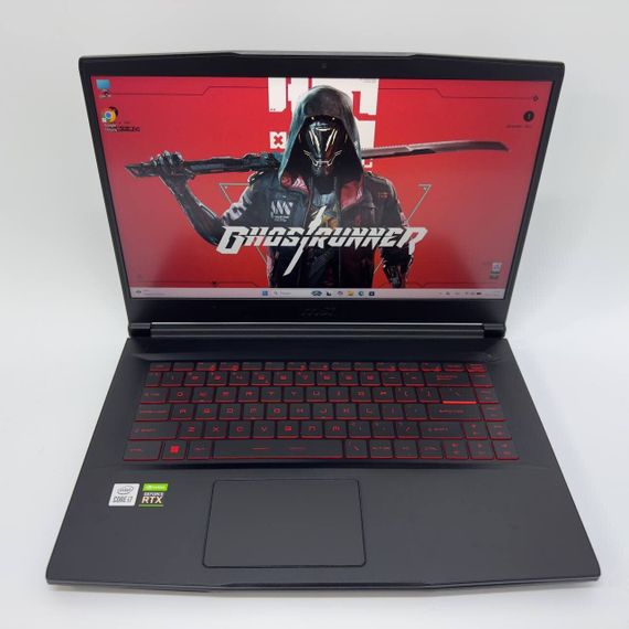 Ігровий ноутбук MSI GF65 Thin 10UE / 15.6" (1920x1080) IPS / Intel Core i7-10750H (6 (12) ядер по 2.6 - 5.0 GHz) / 16 GB DDR4 / 512 GB SSD / nVidia GeForce RTX 3060, 6 GB GDDR6, 192-bit / WebCam б/в + Подарунок Мишка та килимок | Зображення 2