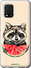 Чохол на Xiaomi Mi 10 Lite Єнотик з кавуном "4605t-1924-2448"