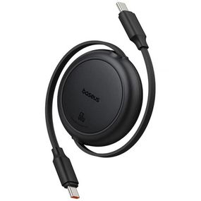 Дата кабель Baseus Free2Pull Mini Retractable Type-C to Type-C 60W (1m) (P10364500) Cluster Black