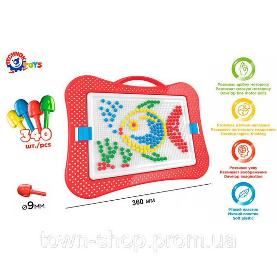 Игрушка "Мозаика 4 ТехноК", арт.3367TXK, 340 фишек | Зображення 2