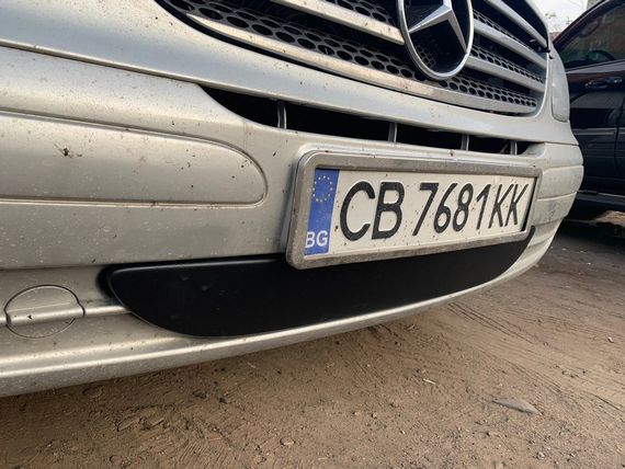Зимова накладка на бампер (2004-2010) Матова для Mercedes Vito W639 рр | Зображення 1