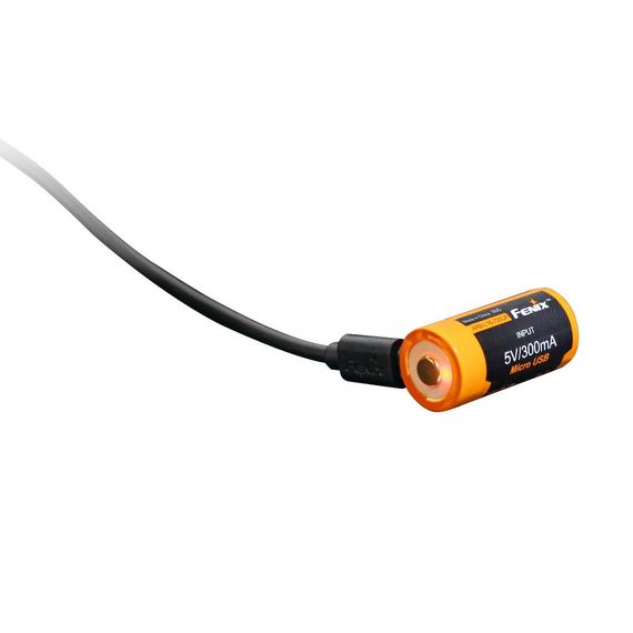 Акумулятор 16340 Fenix 700 UP mAh Li-ion micro usb заряджання | Зображення 3