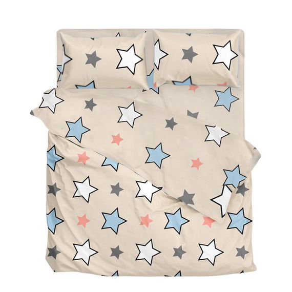 Комплект постельного белья SoundSleep Star One Si бязь Полуторный 160х215 см голубой (2800004797559)