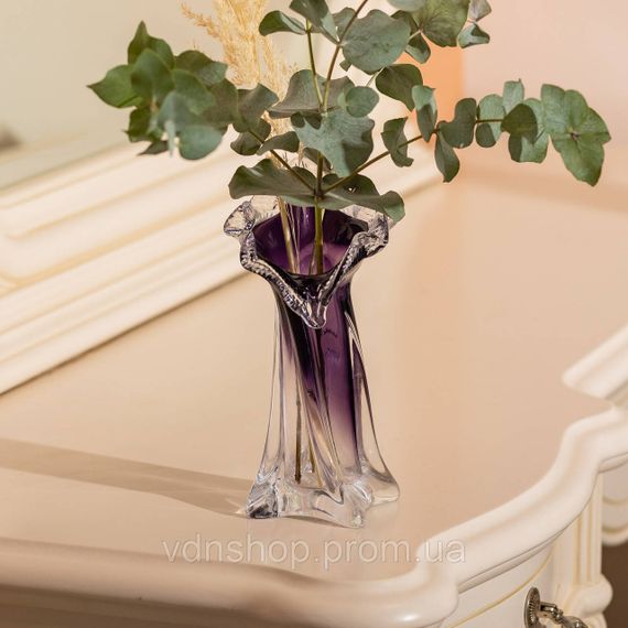 Ваза для квітів 20 см декоративна ваза для букета 110 мл Фіолетова HP-9-9 | Зображення 3