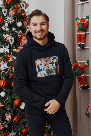 Худі мульт 2 чорний L XL