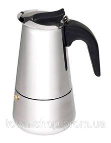 Гейзерная кофеварка Empire Stainless Steel 300мл на 6 чашек EM-9554