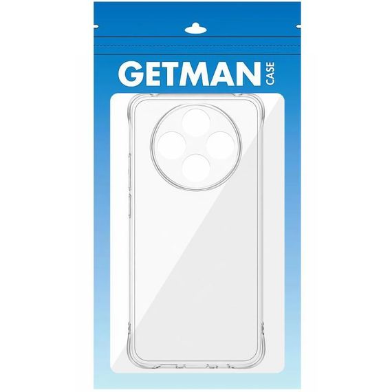 TPU чохол GETMAN Ease logo посилені кути Full Camera для Xiaomi Redmi 14C / Poco C75 Безбарвний (прозорий) | Зображення 2