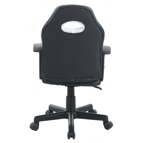 Кресло геймерское Bonro B-043 черно-белое игровое компьютерное 42400421 | Зображення 3