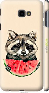 Чохол на Samsung Galaxy J4 Plus 2018 Єнотик з кавуном "4605m-1594-2448"