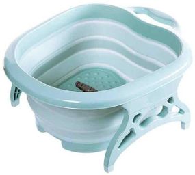 Складна ванна масажер для масажу ніг з роликами Бірюзова