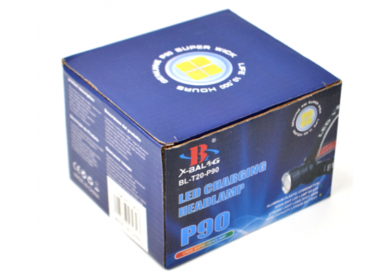 Универсальный налобный LED фонарь на голову для рыбалки Bailong BL-T20 P90 аккумуляторный | Зображення 3