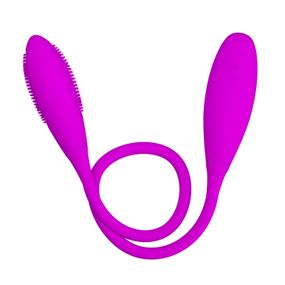 Вібратор із силікону для подвійної стимуляції Snaky Vibe