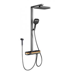 Душова стійка з тропічним душем Shower set YLN16090L / Змішувач для ванної кімнати AND Gold