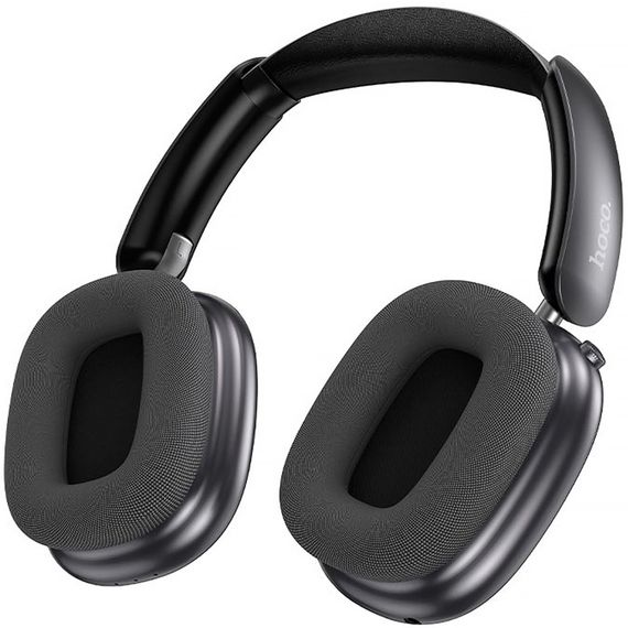Накладні бездротові навушники Hoco ESD23 Lasting ANC with display Black | Зображення 1