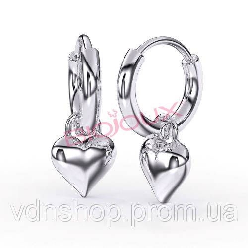 Серьги из медицинской стали детские, Гипоаллергенные медицинские серьги с изысканным дизайном IE-13 | Зображення 2