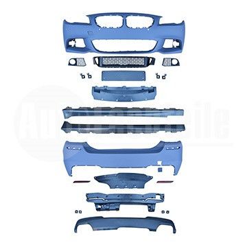 Обвес компл. BMW 5 F10 09-13 (M 550i (с Отв. PDC и Фароомыв., 2-Сторон. Выхлоп, Пороги), AutoTechteile, 710 5188, 710 5189