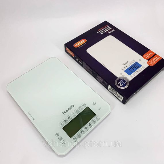 Кухонные весы с измерением объема MAGIO MG-696, Кухонные электронные весы для взвешивания продуктов AZ-14 | Зображення 7
