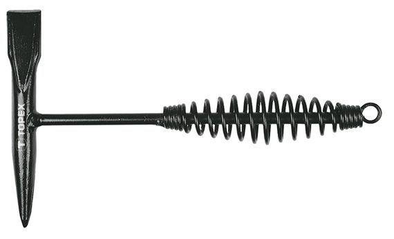Молоток сварочный TOPEX 300 г, металлическая рукоятка (02A930)