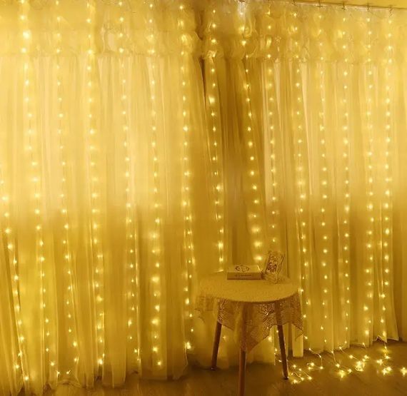 Светодиодная гирлянда Водопад 240 LED 2мх2м (8 режимов+статический) теплый-белый