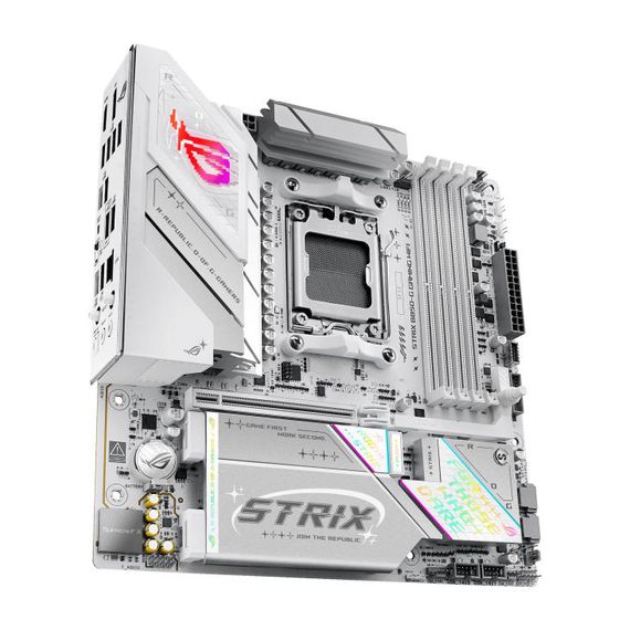 Материнcкая плата ASUS ROG STRIX B850-G GAMING WIFI sAM5 B850 4xDDR5 M.2 HDMI DP WiFi BT mATX белий 90MB1M30-M0EAY0 | Зображення 2