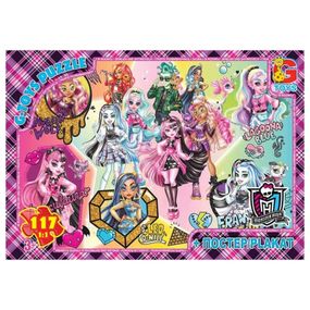 Детский пазл "Монстер Хай" MH013 постер, 117 элементов