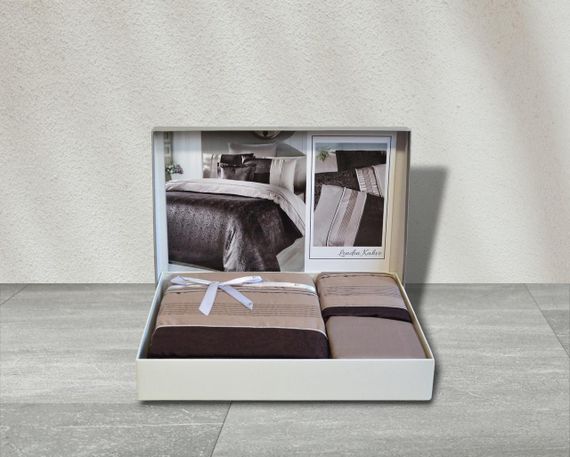 Комплект постільної білизни First Choice Moonlight V.I.P 200x220 London Brown | Зображення 1