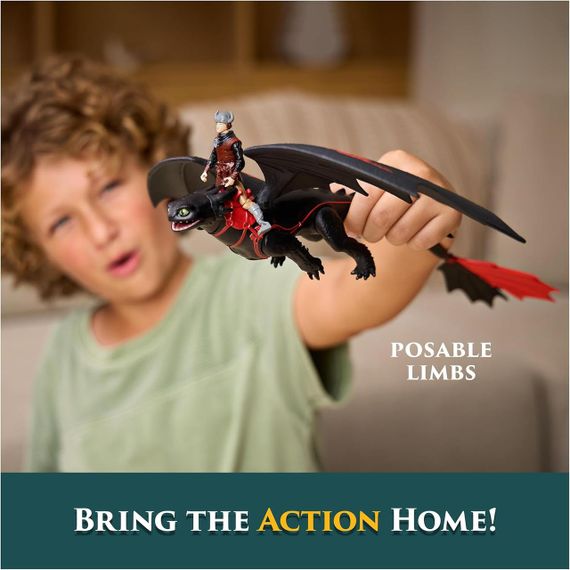 Игровой набор Dreamworks Dragons Как приручить дракона Дракон Беззубик и всадник Иккинг | Зображення 5