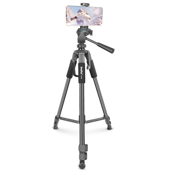 Штатив NeePho NP-8840 для съемки 66-170см с разборным держателем в чехле Black | Зображення 1