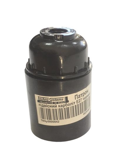 Патрон подвесной карболит Е27 черный Ny95000842