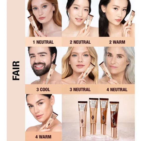 Тональний крем Charlotte Tilbury Beautiful skin foundation - 3N (30 ml) | Зображення 1