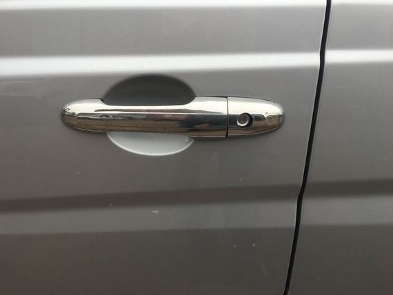 Накладки на ручки (нерж) 4 штуки, Carmos - Турецька сталь для Mercedes Vito W639 2004-2015рр | Зображення 2