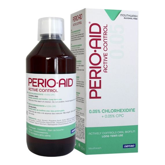 Ополіскувач PERIO-AID 0.05% ACTIVE CONTROL, 500 мл (DENTAID)
