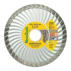 Диск алмазний d125мм*7*22,23мм Турбо-Хвиля Basic NovoTools NovoAbrasive