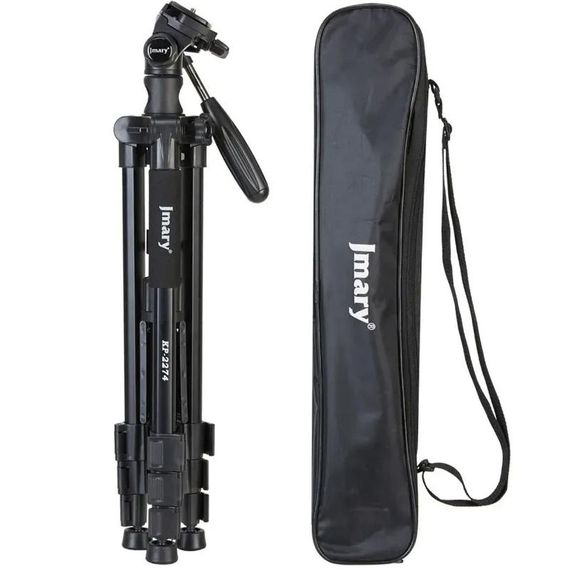 Штатив Jmary KP-2274 для зйомки 41-167см + чохол Black | Зображення 1
