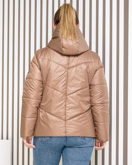 Жіноча демісезонна куртка, арт. 1008, кава з молоком | Зображення 1