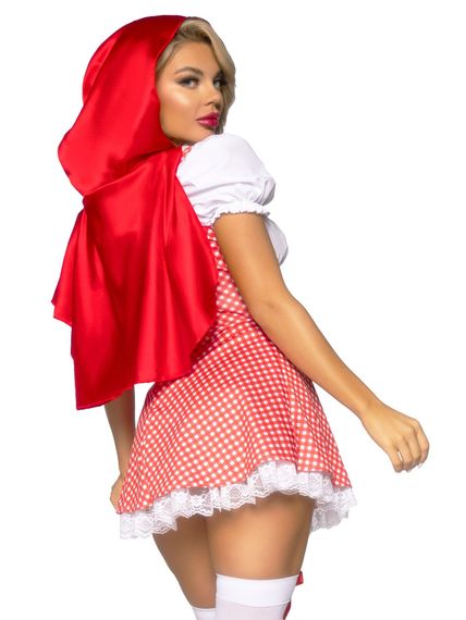 Костюм Червоної Шапочки М Leg Avenue Fairytale Miss Red, 2 предмети, червоний | Зображення 2