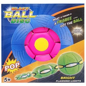 Летающий трансформерный мяч «FLAT BALL» FB-001 Розовый