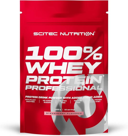 Протеин Scitec Nutrition 100% Whey Protein Professional 1000 g (Strawberry)