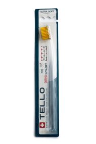 Ортодонтична зубна щітка Tello 4920 Ortho Ultra Soft, d 0.10 mm, жовта