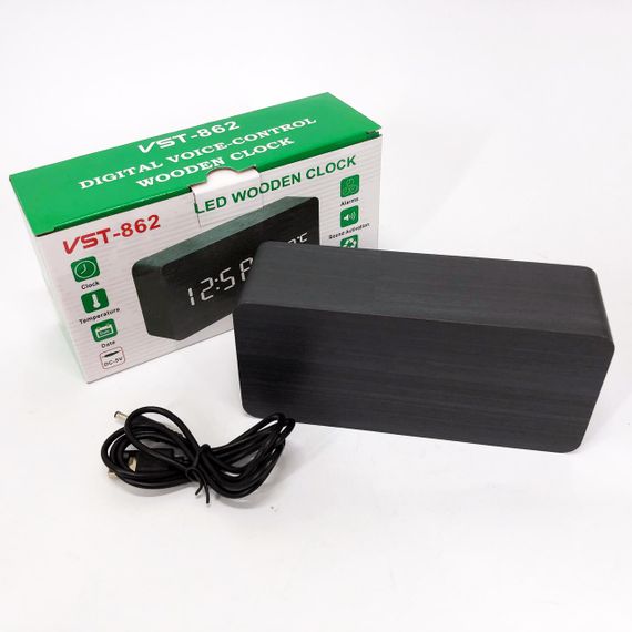 Красивий настільний годинник VST-862, LED настільний годинник Стильний ZN-28 | Зображення 2